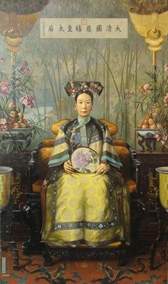 Painting of the Dowager Empress Cixi by Hubert Vos