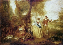 Pastoral Pleasure by Antoine Watteau