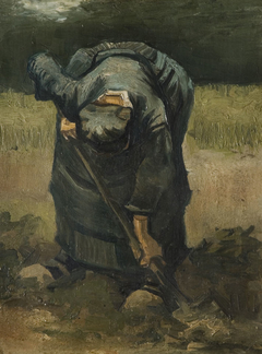 Peasant Woman Digging by Vincent van Gogh