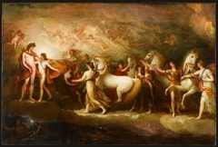 Phaeton asking Apollo to drive the Sun chariot by Benjamin West