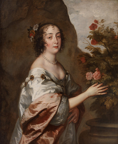 Portræt af en kvinde som Flora by Anthony van Dyck