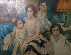 Portrait de la famille Plesch by Max Slevogt