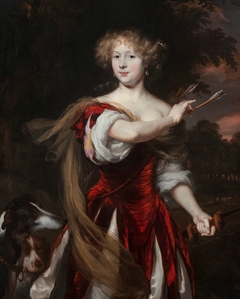 Portrait of a Lady as Diana by Nicolaes Maes