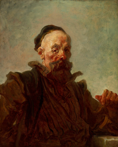 Portrait of a Man in Costume by Jean-Honoré Fragonard