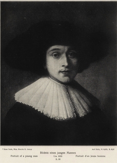 Portrait of a Young Man wrongly called Burgomaster Six by Anonymous