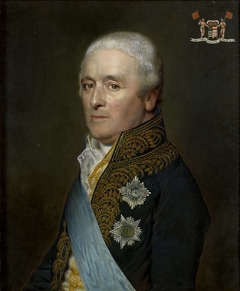 Portrait of Adriaen Pieter Twent, Count of Rosenburg, Minister of Public Works, Minister of the Interior, Chamberlain of King Louis Napoleon by Willem Bartel van der Kooi