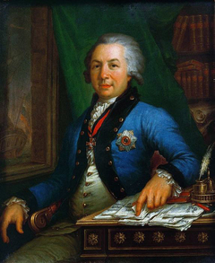 Portrait of Gavrila Romanovich Derzhavin by Vladimir Borovikovsky