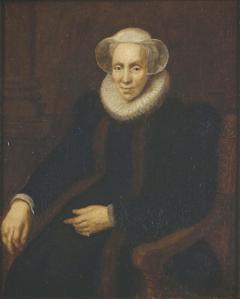 Portrait of Maria van Utrecht (?-1629) by Anton Fock