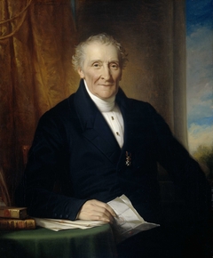 Portrait of Rodolphe le Chevalier, Merchant in Amsterdam and one of three Founders of the Holland Iron Railroad Company by Jan Adam Kruseman