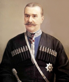 "Portrait of V.A. Volotsky, the Retired GeneraL of the Terek Cossack Army" by Ivan Tyurin