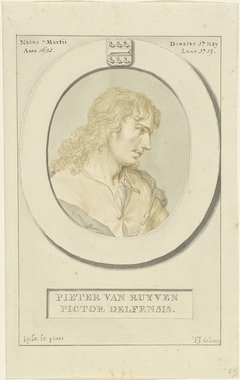 Portret van Pieter van Ruyven by Tako Hajo Jelgersma