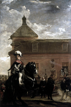 Prince Baltasar Carlos with the Count-Duke of Olivares at the Royal Mews by Diego Velázquez