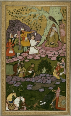 Prince Visiting an Ascetic during a Hunt by anonymous painter