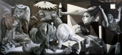 Reconstrucción de pequeño Guernica by José Luis López Galván