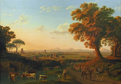 Rom von der Via Appia aus gesehen by Jacob Philipp Hackert