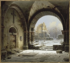 Ruines de l'abbaye médiévale de Heisterbach (Rhénanie) by Wilhelm Steuerwaldt