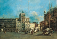 S. Mark's place in Venice with Clocktower by Francesco Guardi