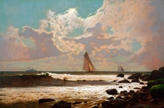 Sailing off a Rocky Coast by Henry Wolcott Boss