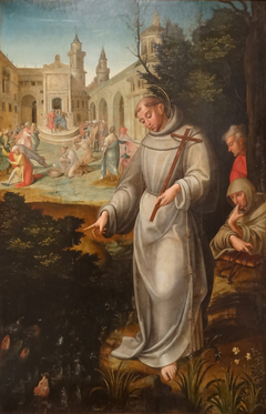 Saint Anthony preaching to the fishes by Garcia Fernandes