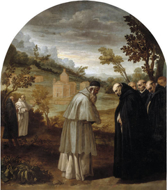 Saint Bruno Bids Farewell to Saint Hugo Before his Trip to Rome by Vincenzo Carducci