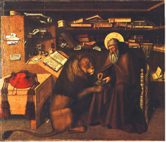 Saint Jerome in His Study by Niccolò Antonio Colantonio