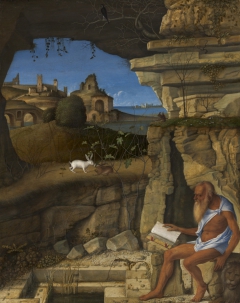 Saint Jerome Reading by Giovanni Bellini