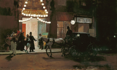 Salida del baile de máscaras by Raimundo de Madrazo y Garreta