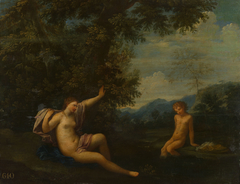 Salmacis Sees Hermaphroditus Bathing by Anonymous