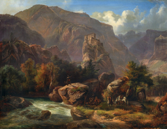 Schloss Salurn in Südtirol by Ludwig Neelmeyer