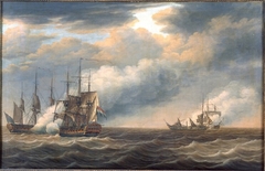 Seabattle at Cadiz by Engel Hoogerheyden