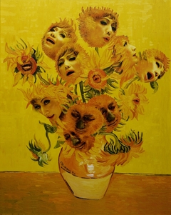 Singing Sunflowers by Yasumasa Morimura