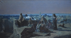 Soir dans l'oasis by Louis François Cabanes