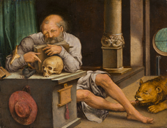 St Jerome in his Study by After Lucas van Leyden