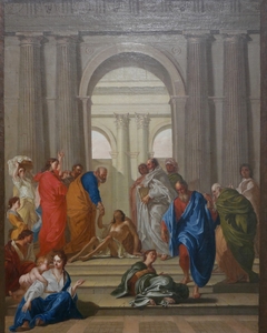 St. Peter and St. John Healing the Paralytic at the Entrance to the Temple of Jerusalem by Jean de Troy