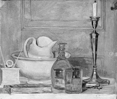 Still Life in White and Grey by Lorenz Frølich