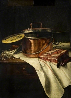 Still Life with a Copper Pot by François Bonvin