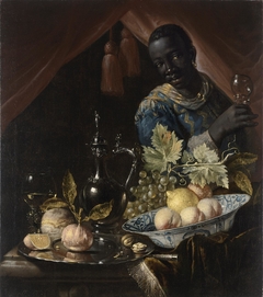 Still Life with Black servant by Juriaen van Streeck