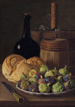 Still Life with Figs and Bread by Luis Egidio Meléndez