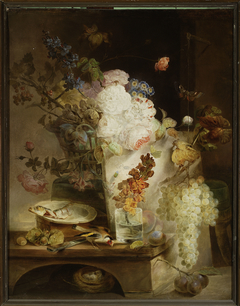 Still life with flowers. by Jan Piotr Łuczyński