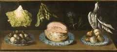 Still Life with Melon and Fowl by Miguel de Pret