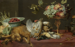 Still life with small game and fruits by Frans Snyders