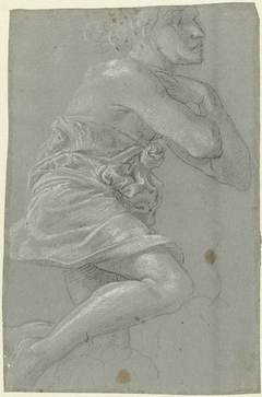 Studie voor een figuur in de wolken by Unknown Artist