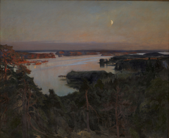 Summer Evening, Haiko Fiord by Albert Edelfelt