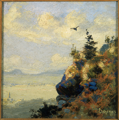 Summer Landscape with Hawk by Louis Eilshemius