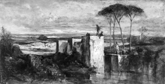 Sunset, Tombs Near Cairo by Anonymous