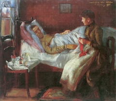 The Artist’s Father in his Sickbed by Lovis Corinth