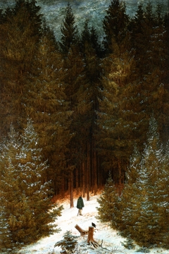 The Chasseur in the forest by Caspar David Friedrich