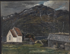 The Church at Ullensvang in Hardanger by Knud Baade