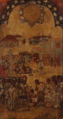 The Conquest of Mexico. Panel 6 by Miguel Gonzales