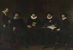 The directors of the serge cloth industry, Amsterdam, 1643 by Dirck van Santvoort